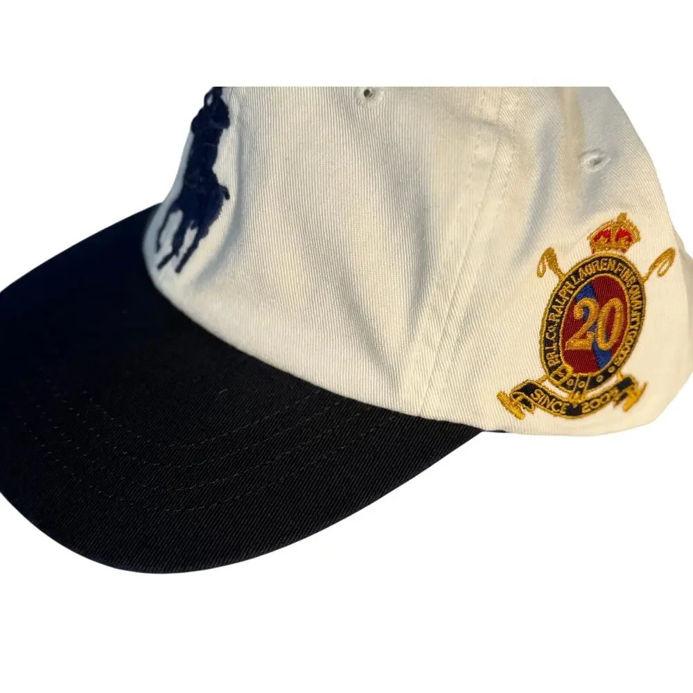 Polo Ralph Lauren Big Pony 20th Anniversary “SQ 3 RL” Hat – White